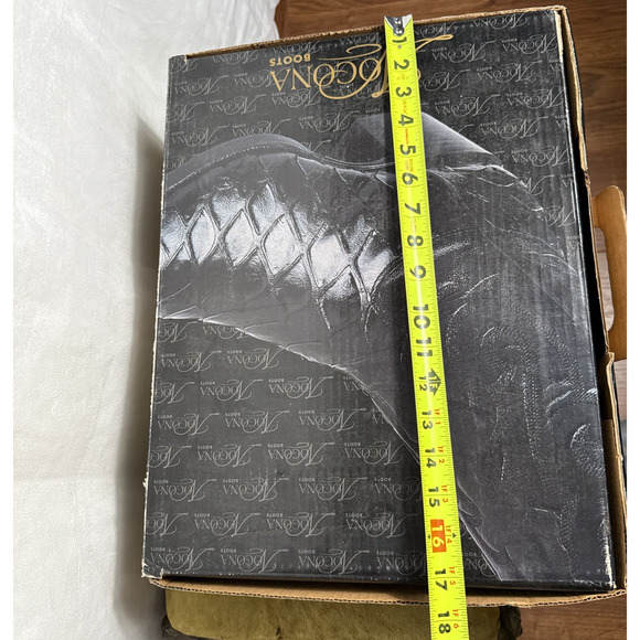 Black Nocona Boots Box ONLY Cowboy Western Wear Display Ads Logo Leather Texas - Picture 10 of 10